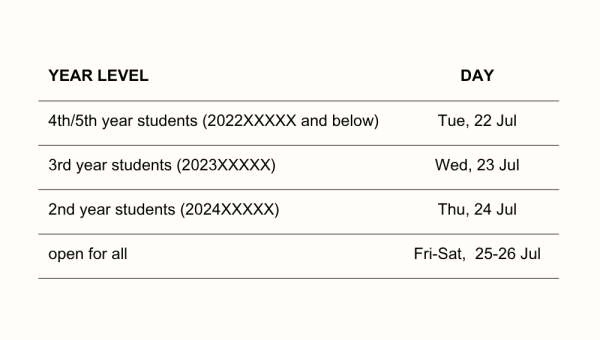 Pre-Registration and Confirmation of Subjects for First Semester, AY 2025-2026